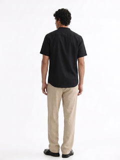 Men's Natural Cotton Linen Regular Fit Pant