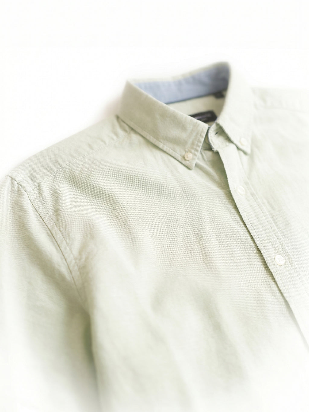 Men's Mint Oxford 100% Cotton Regular Fit Shirt