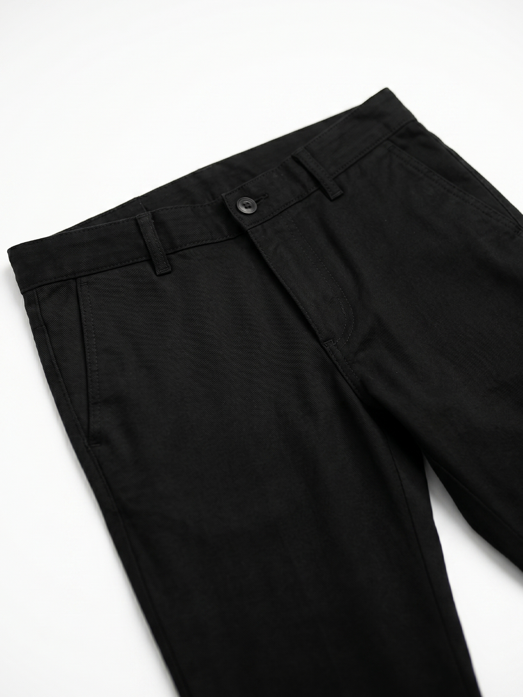 Men's Black Cotton Linen Slim Fit Pant