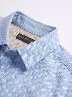 Men's 100% Cotton Regular Fit Shirt Sky