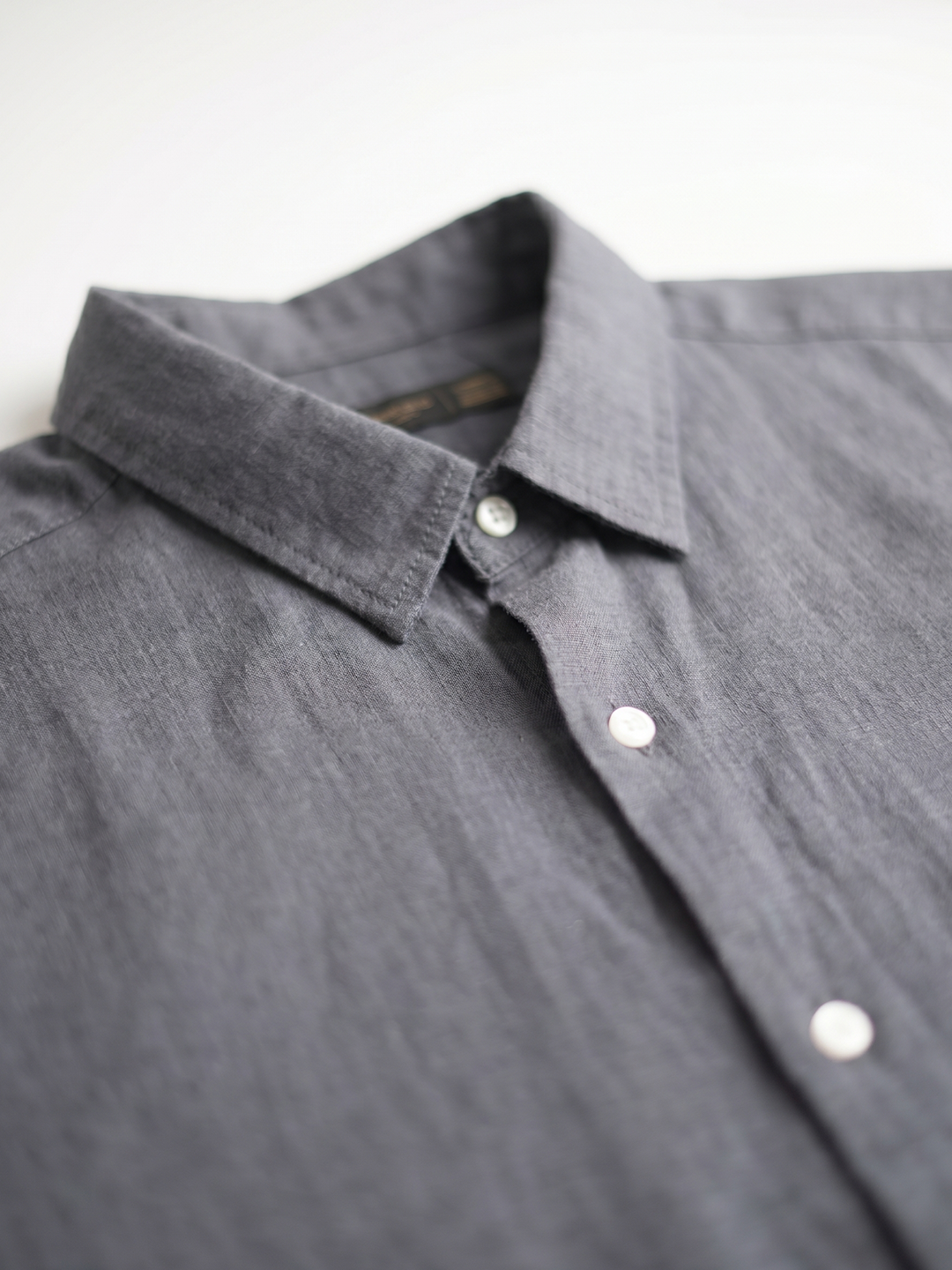 Men's Navy 100% Linen Regular Fit Shirt