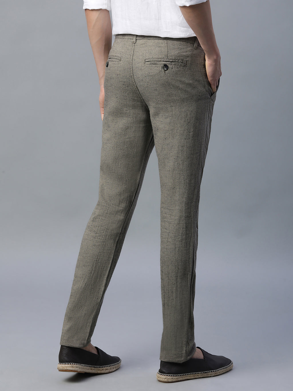 Men's Avenue Cotton Linen Slim Fit Pant