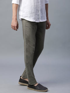 Men’s Cotton Linen Slim Fit Pant Avenue