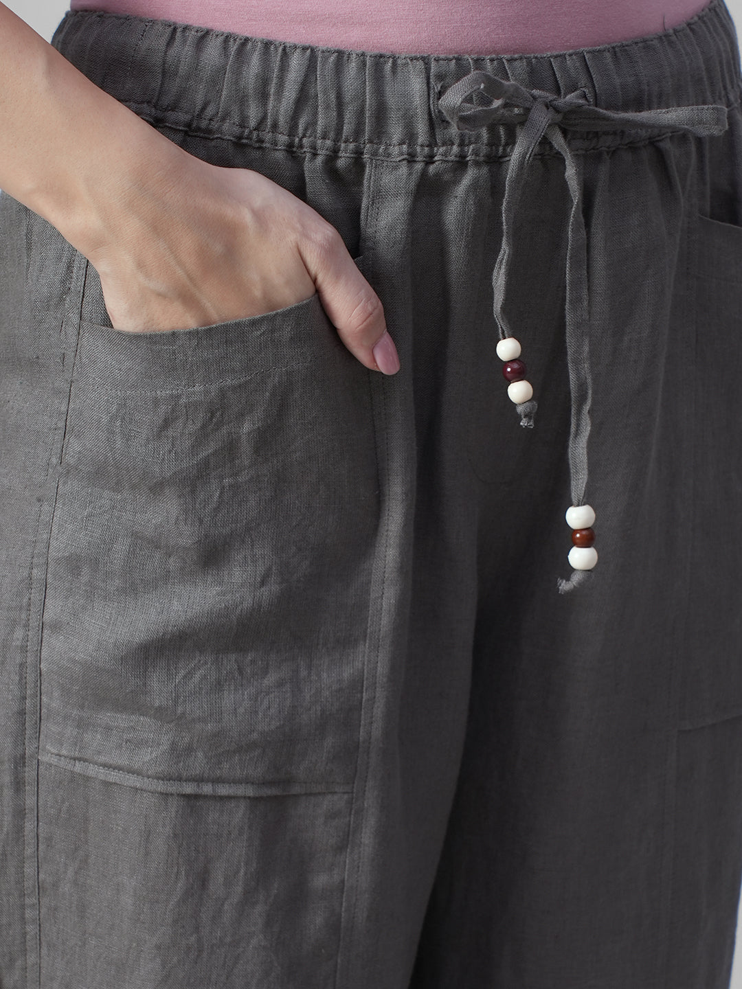 Women's Moss 100% Linen Regular Fit Pant
