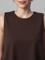 Women's Brick 100% Organic Cotton Regular Fit Knit Dress