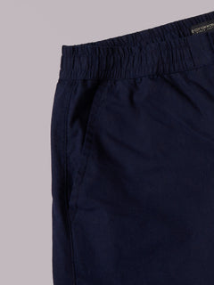 Men’s Cotton Linen Regular Fit Pant Navy