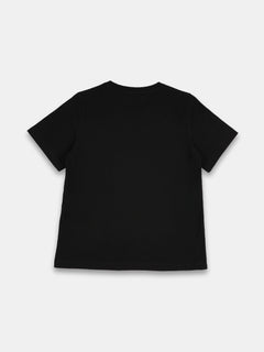Women's Black 100% Organic Cotton Regular Fit Tshirt