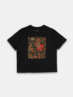 Women's 100% Organic Cotton Regular Fit Tshirt Black