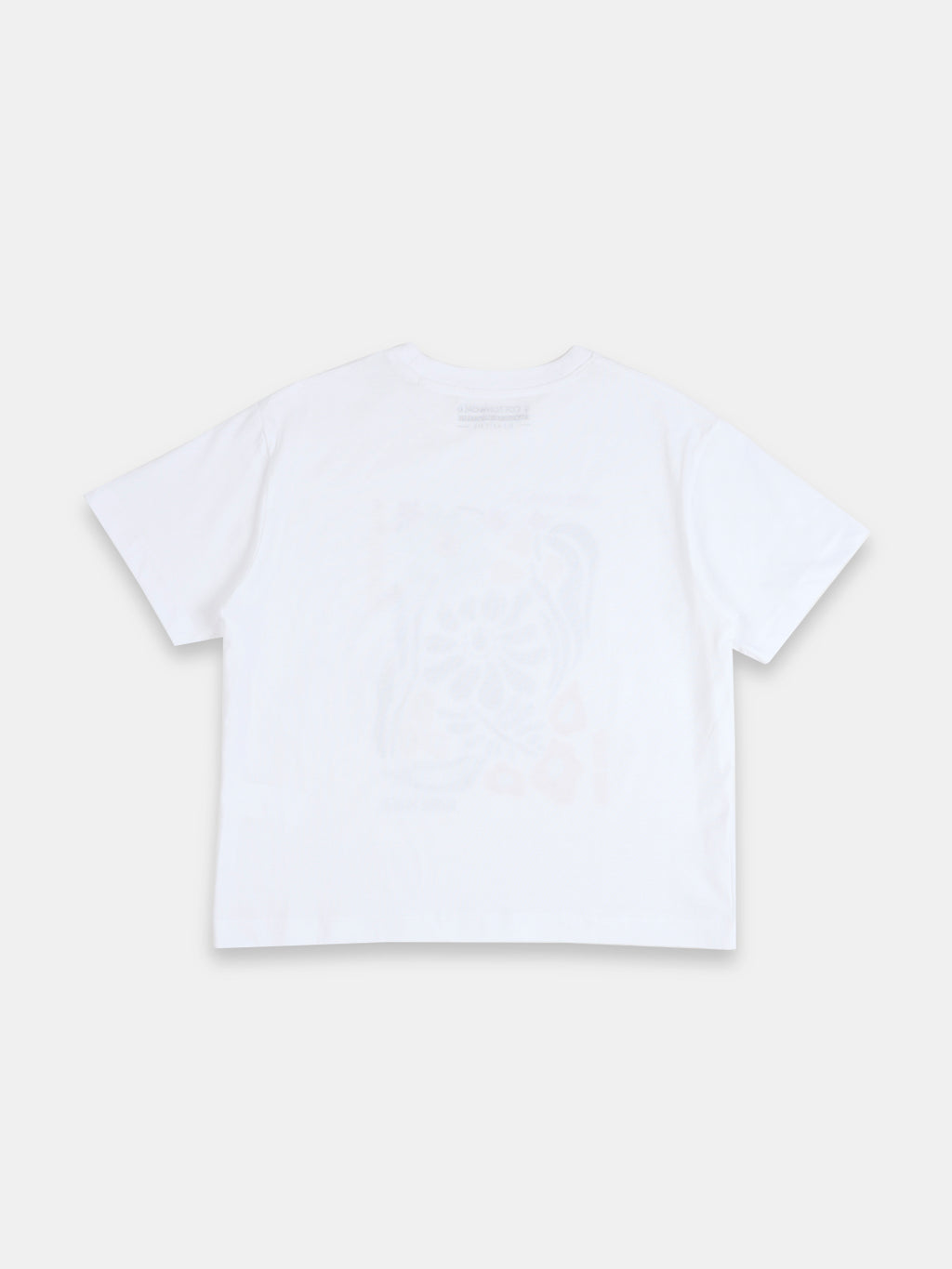 Women's White 100% Organic Cotton Regular Fit Tshirt