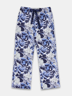 Women's Navy 100% Cotton Regular Fit Pyjama