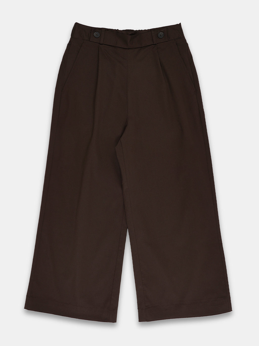 Women's Cotton Lycra Regular Fit Culotte Brown
