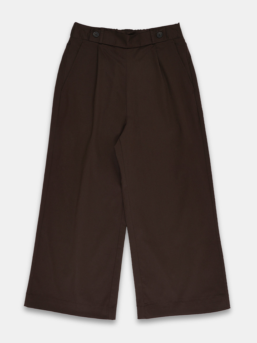 Women's Cotton Lycra Regular Fit Culotte Brown