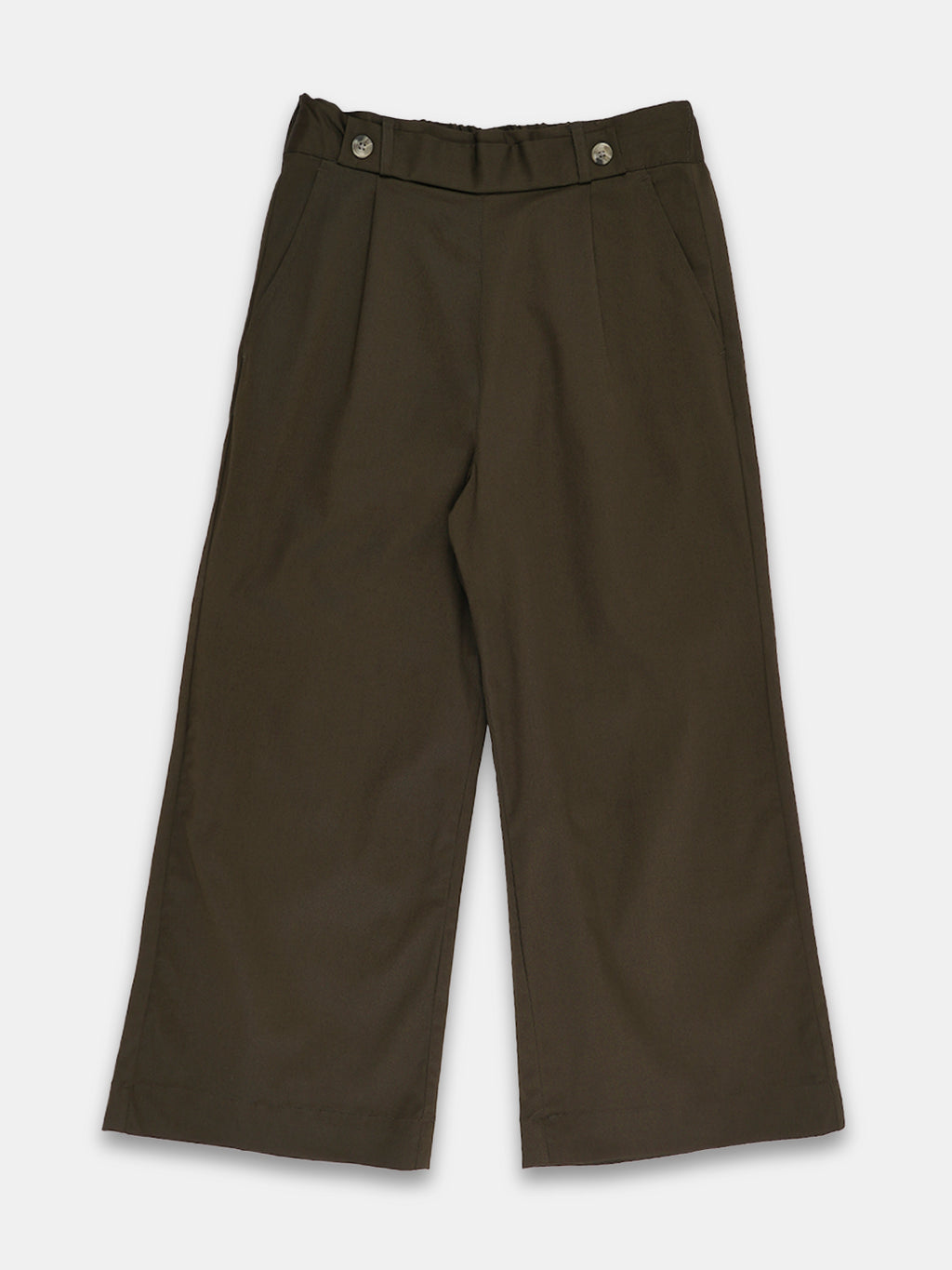 Women's Cotton Lycra Regular Fit Culotte Olive