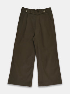 Women's Cotton Lycra Regular Fit Culotte Olive