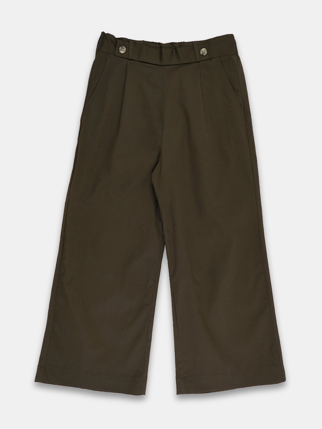 Women's Cotton Lycra Regular Fit Culotte Olive