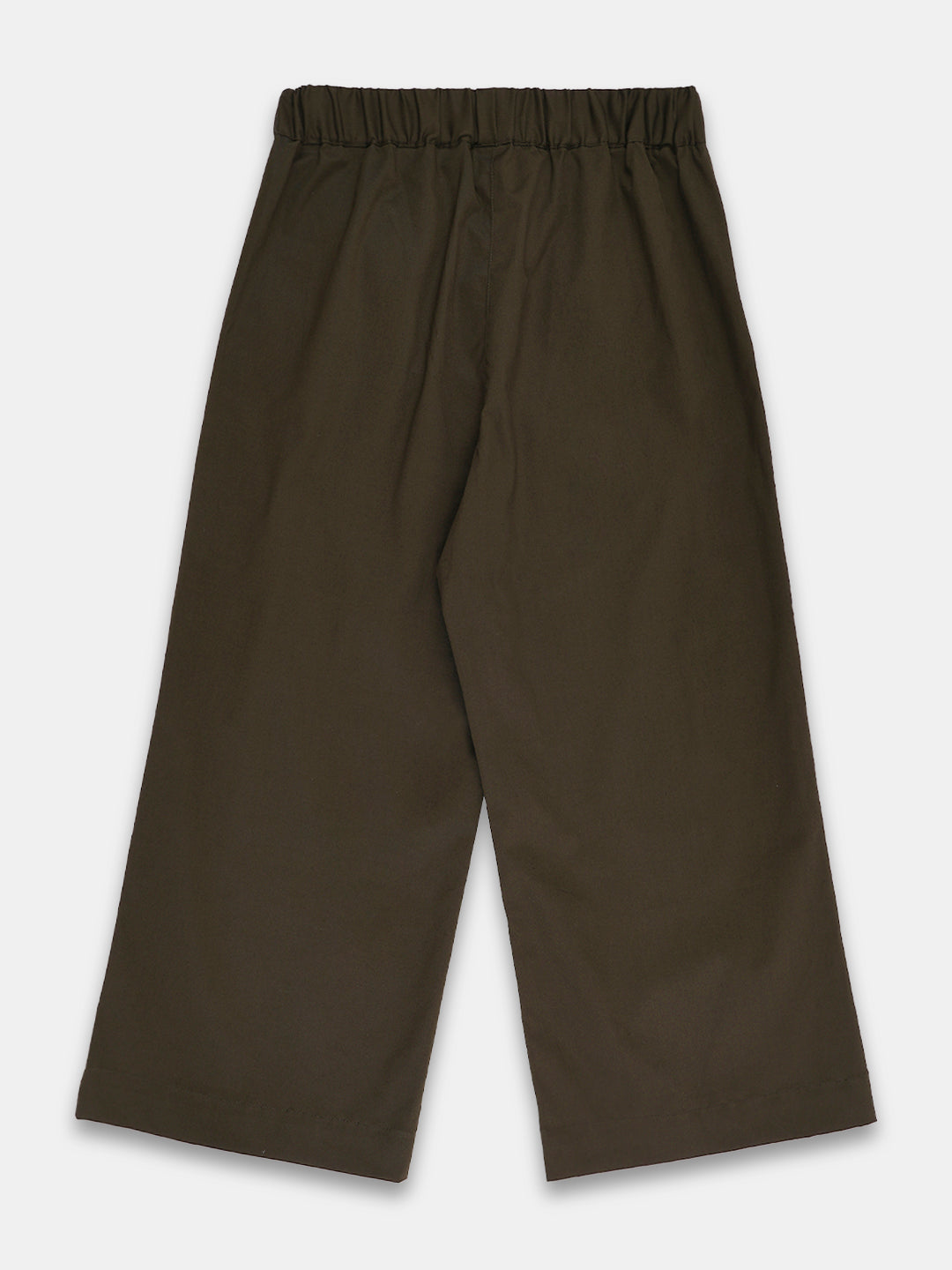 Women's Cotton Lycra Regular Fit Culotte Olive