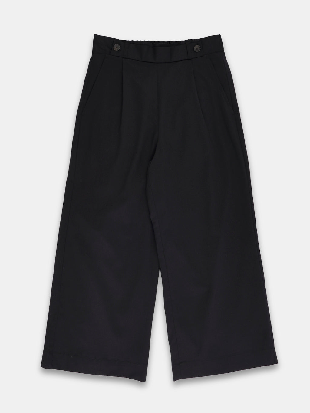 Women's Cotton Lycra Regular Fit Culotte Black