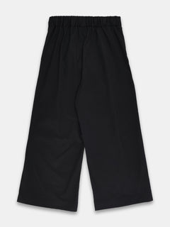Women's Cotton Lycra Regular Fit Culotte Black