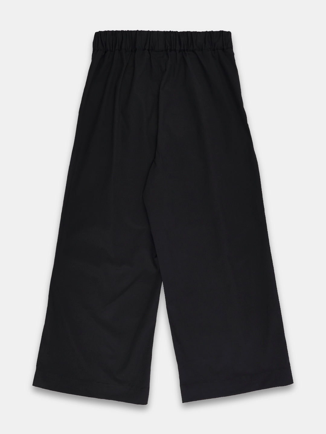 Women's Cotton Lycra Regular Fit Culotte Black