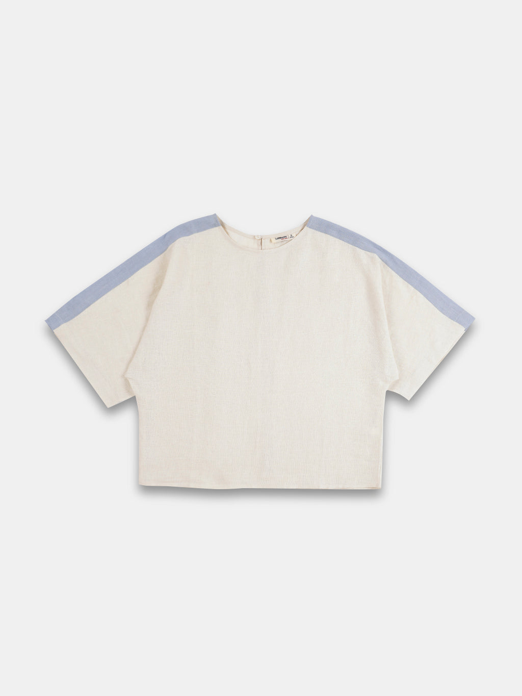 Women's Offwhite 100% Linen Relax Fit Blouse