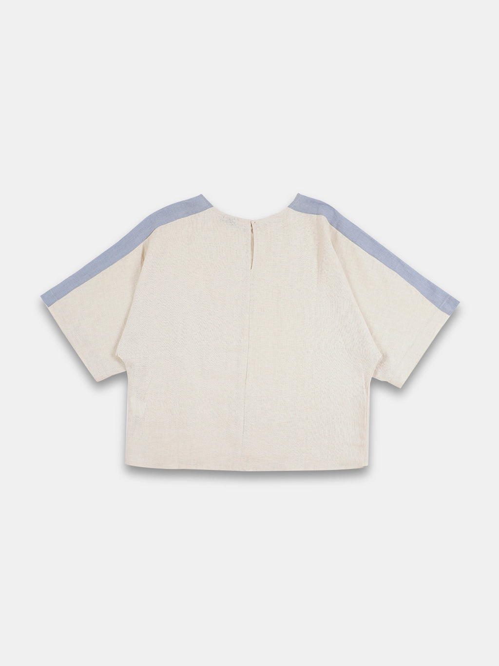 Women's Offwhite 100% Linen Relax Fit Blouse