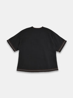 Women's Black 100% Linen Boxy Fit Blouse
