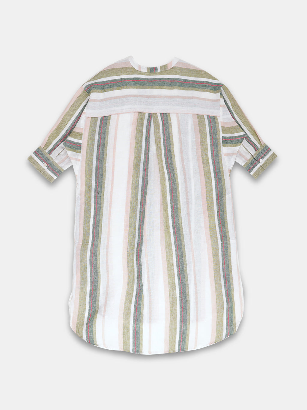 Women's 100% Linen Boxy Fit Blouse Multi