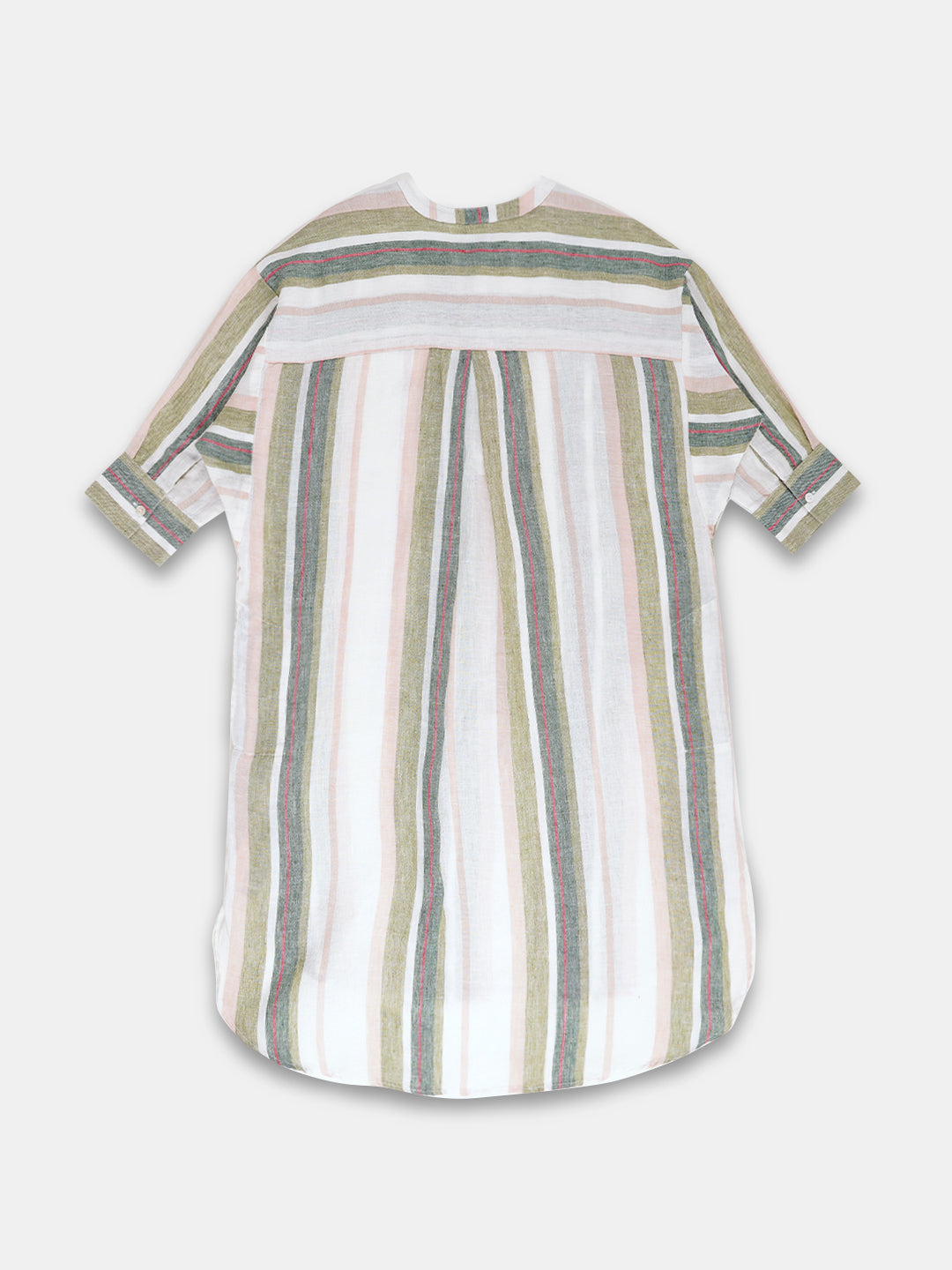 Women's 100% Linen Boxy Fit Blouse Multi