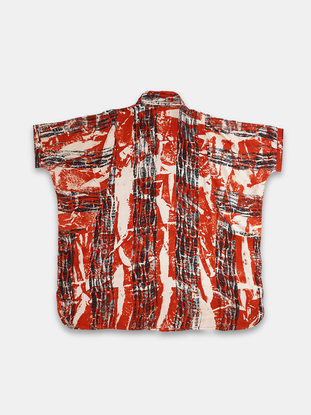 Women's Modal Viscose Boxy Fit Blouse Red