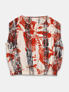 Women's Modal Viscose Regular Fit Blouse Red