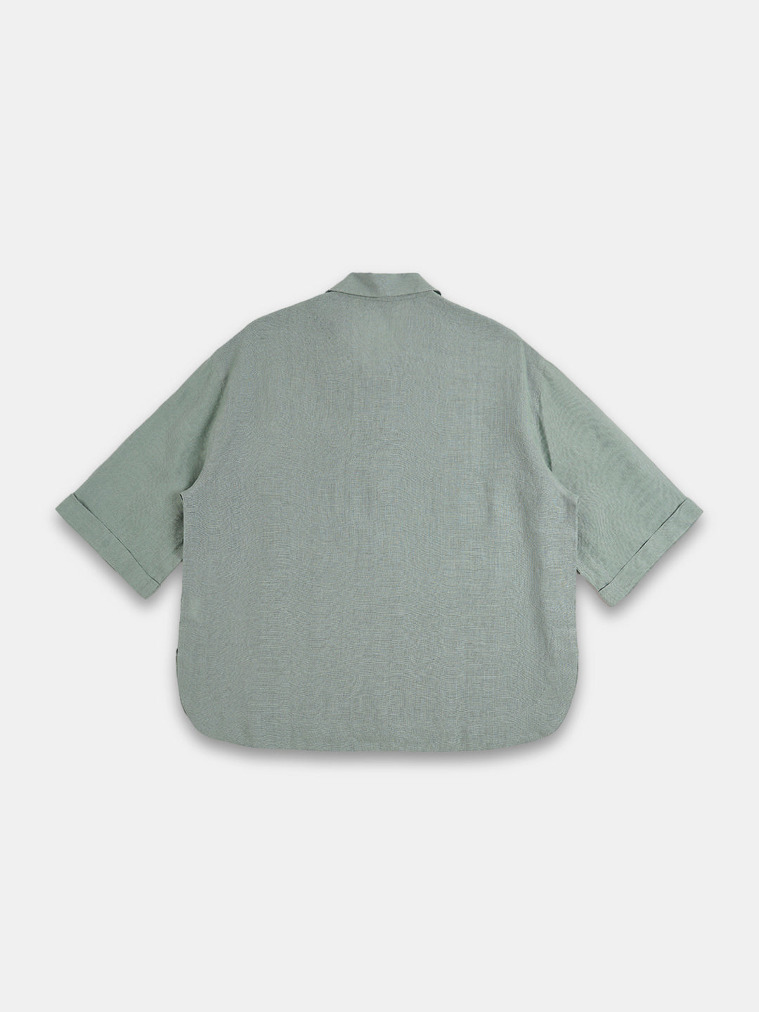 Women's 100% Linen Boxy Fit Blouse Green