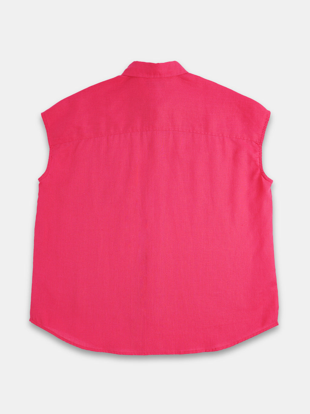 Women's 100% Linen Relax Fit Blouse Pink
