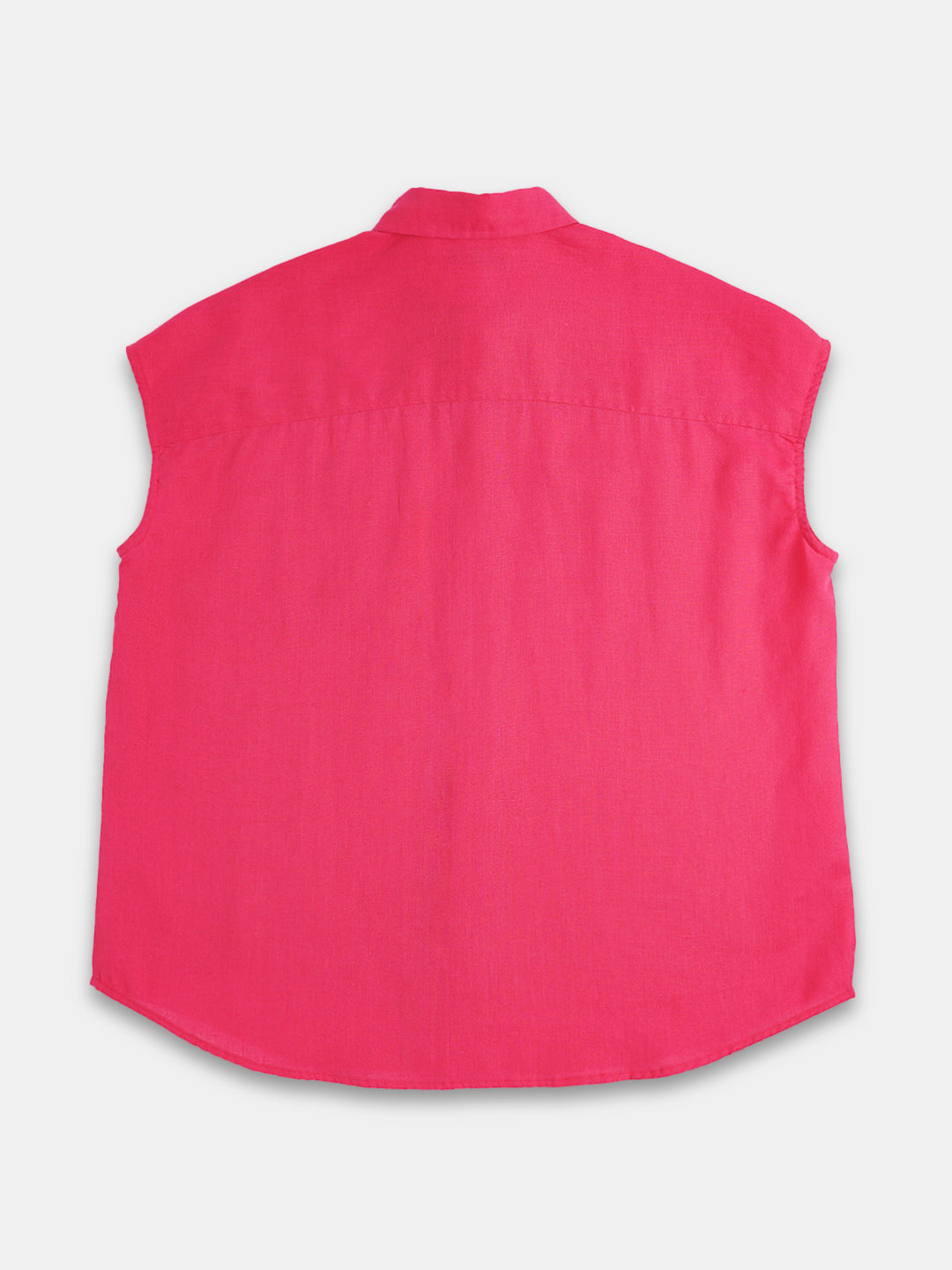 Women's 100% Linen Relax Fit Blouse Pink
