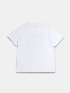 Women's White 100% Organic Cotton Regular Fit Tshirt
