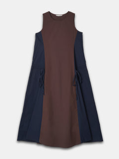 Women's Brown Cotton Lycra Regular Fit Dress