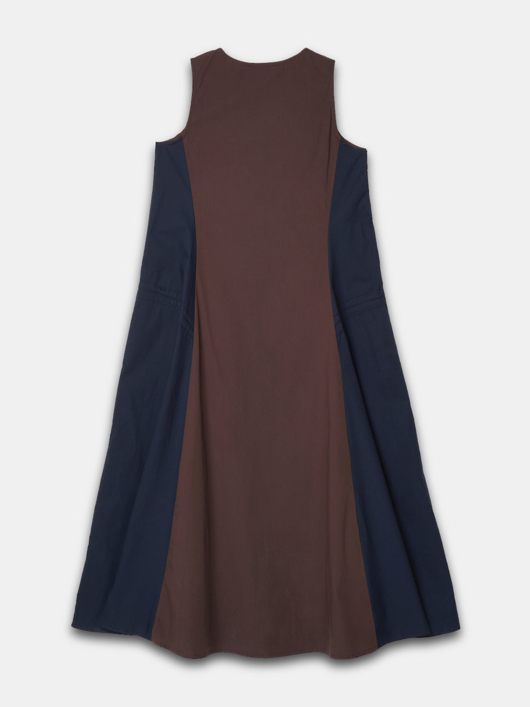 Women's Brown Cotton Lycra Regular Fit Dress
