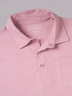 Men’s Organic Cotton Regular Fit T-Shirt Light Pink