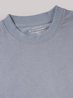 Men's Blue 100% Cotton Relax Fit Tshirt