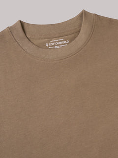 Men’s Cotton Relax Fit T-Shirt Khaki
