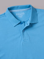 Men's Blue 100% Organic Cotton Regular Fit Tshirt