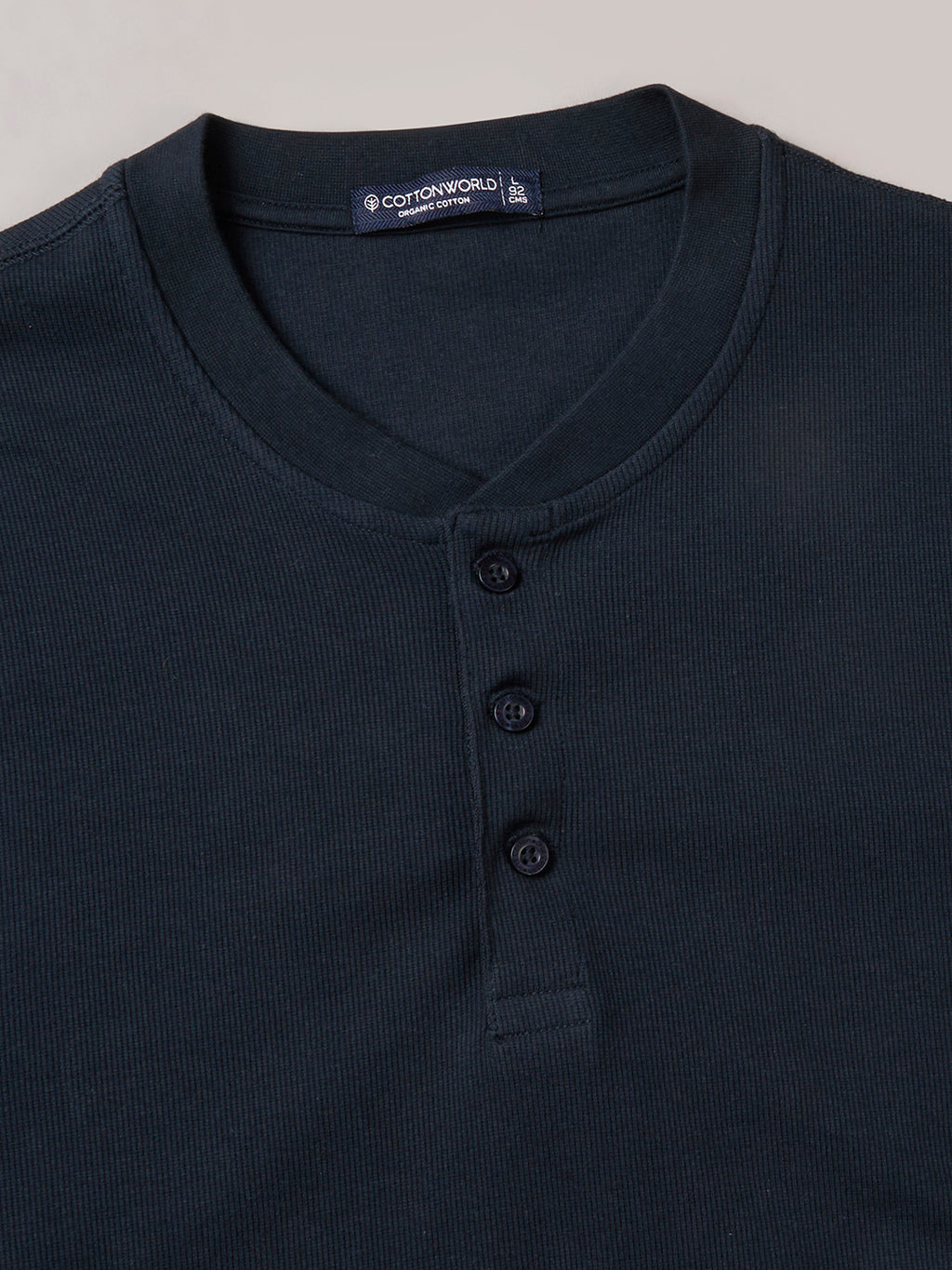 Men's Cotton Elastane Regular Fit Tshirt Navy