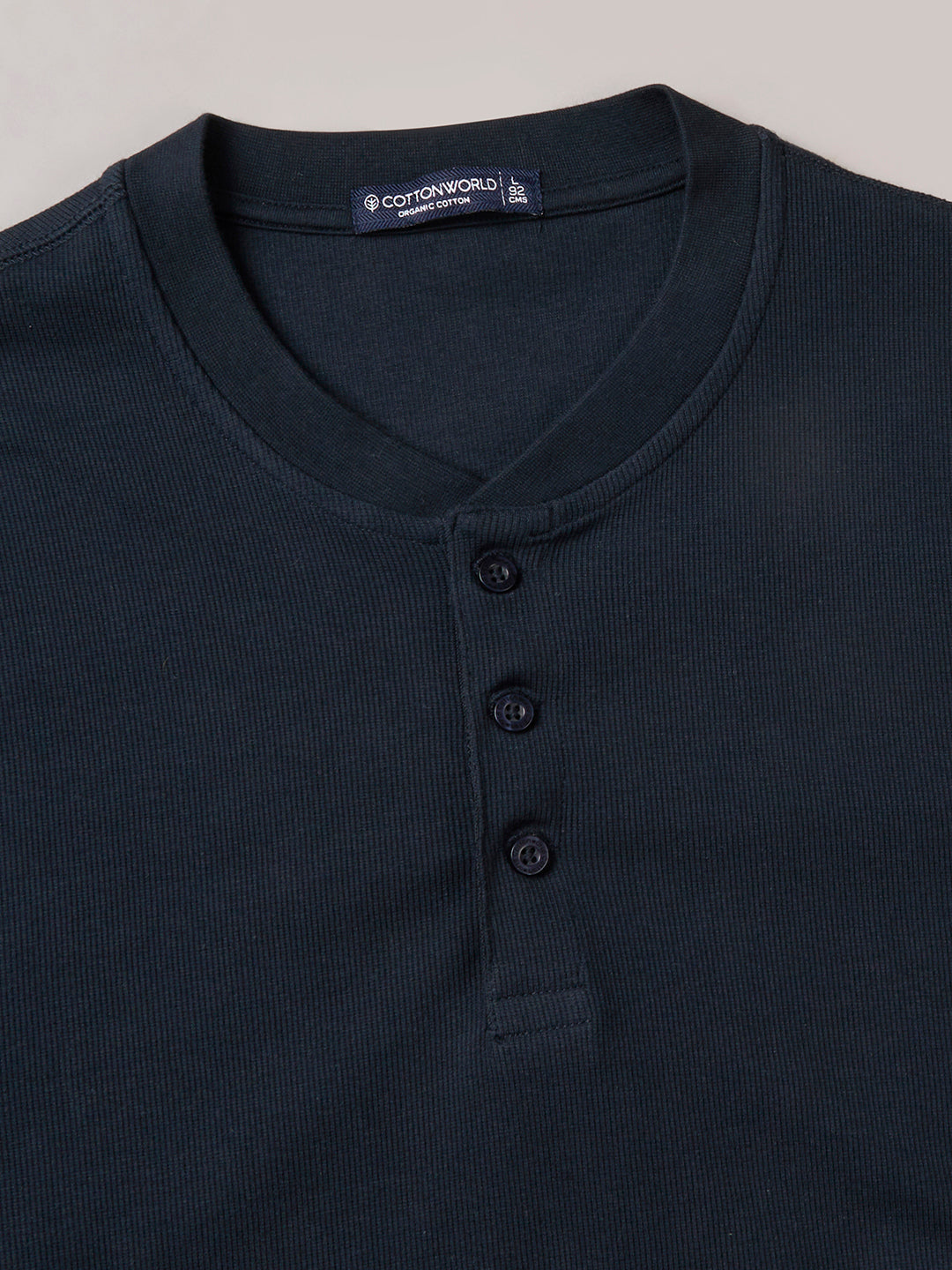 Men's Cotton Elastane Regular Fit Tshirt Navy