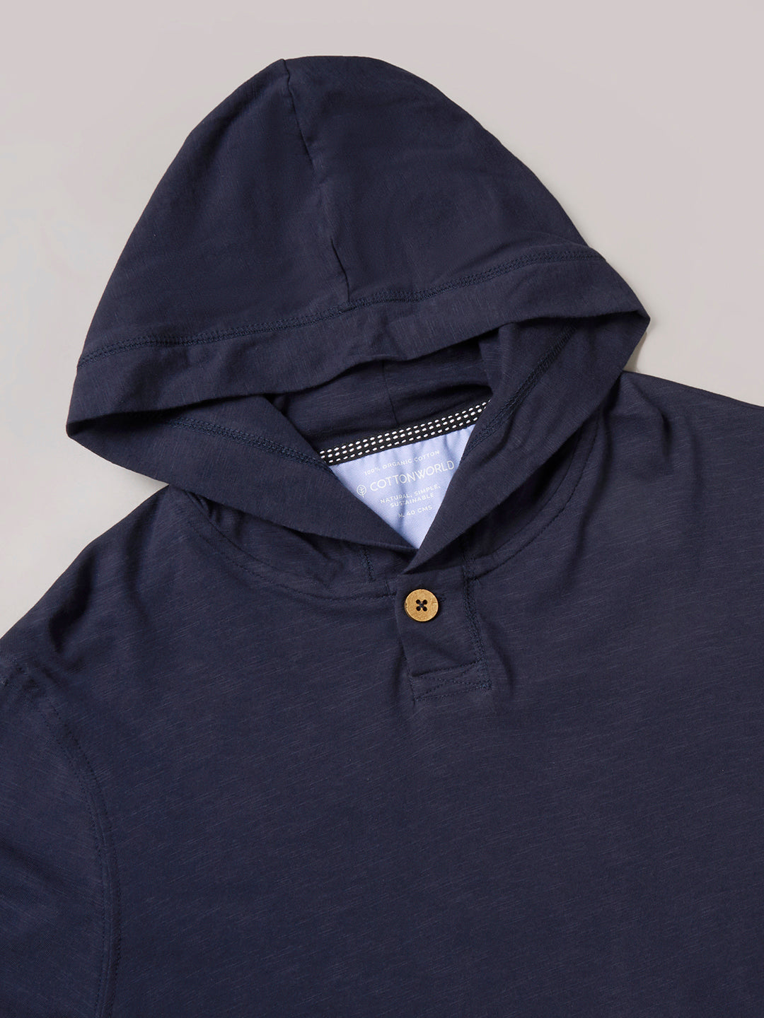Men's Navy 100% Organic Cotton Regular Fit Tshirt
