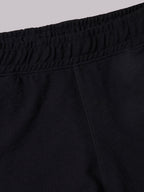 Men's Black 100% Organic Cotton Regular Fit Knit Shorts