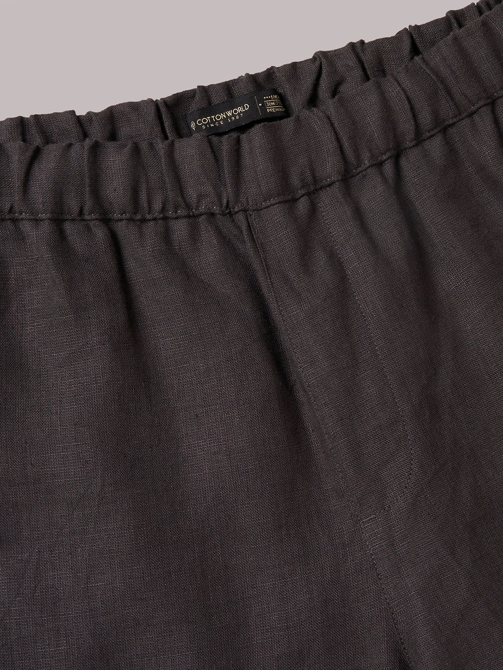 Men's Slate 100% Linen Loose Fit Pant