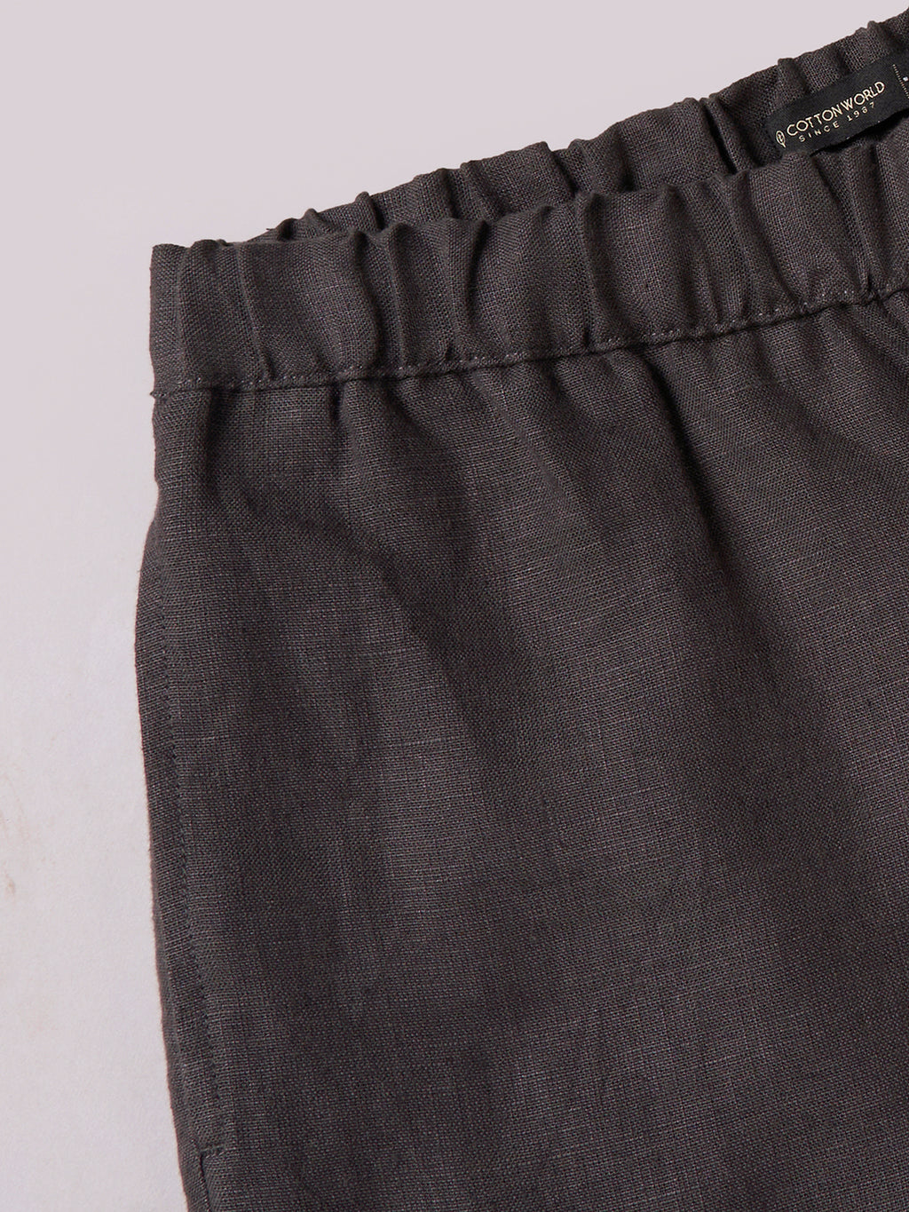 Men's Slate 100% Linen Loose Fit Pant