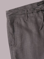 Men's Slate 100% Linen Regular Fit Shorts