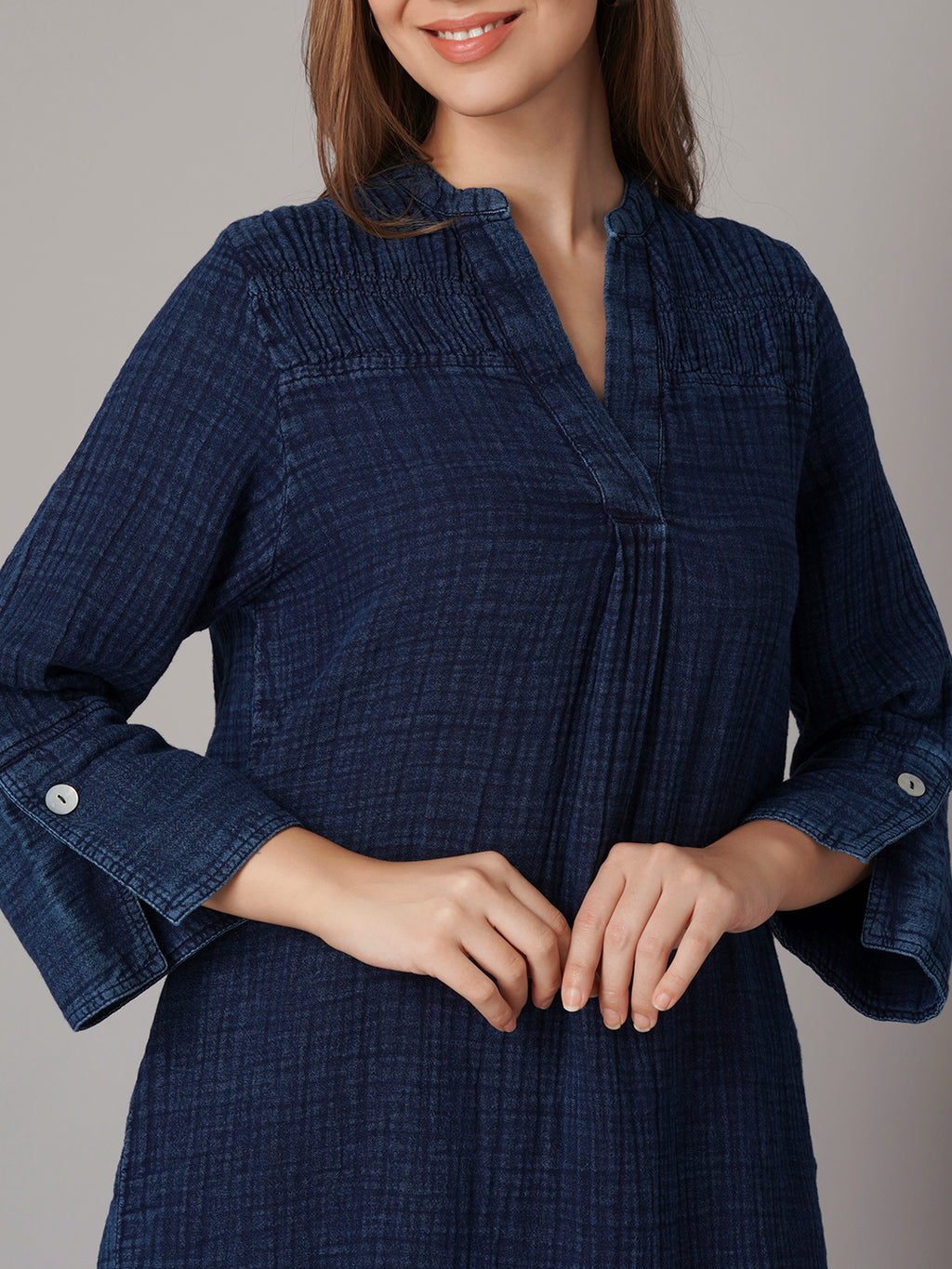 Women's Denim 100% Cotton Regular Fit Blouse