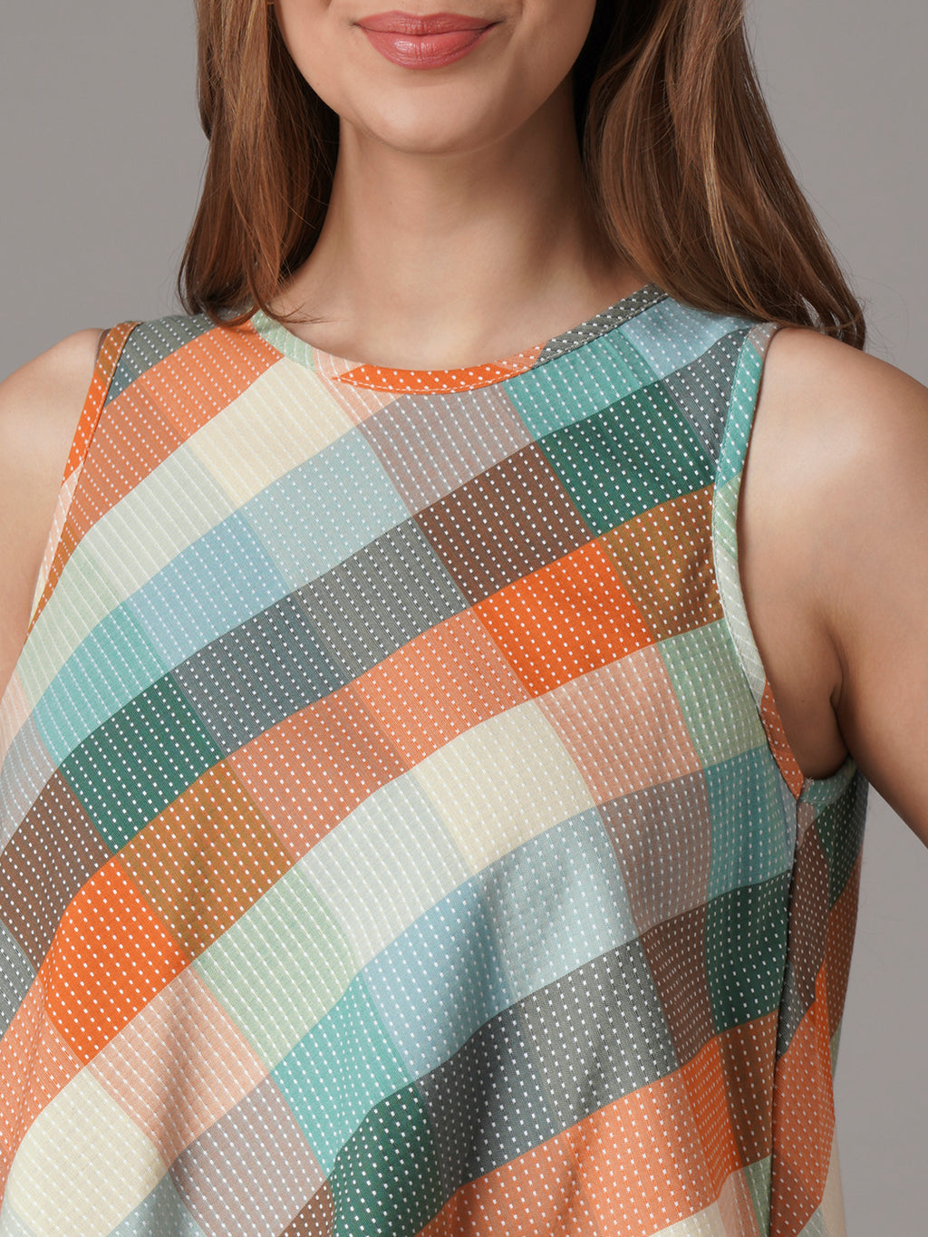 Women's Multi 100% Cotton Regular Fit Blouse