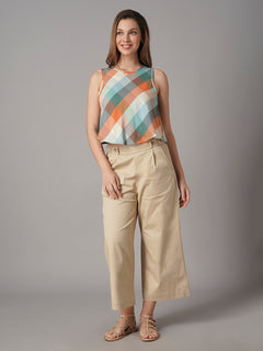Women's Multi 100% Cotton Regular Fit Blouse